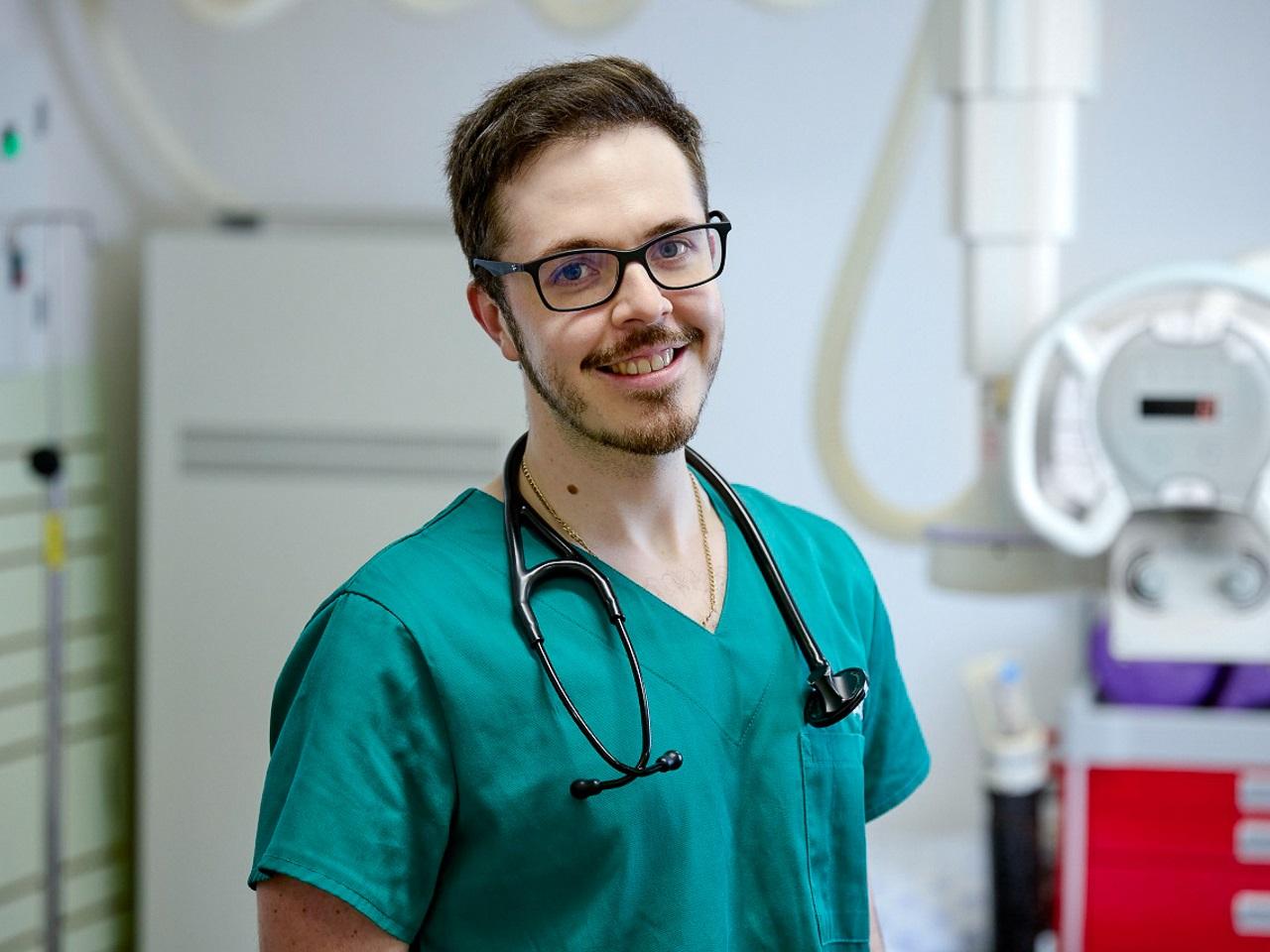 Portrait of Jonathan Spanos, medical officer in George, SA.