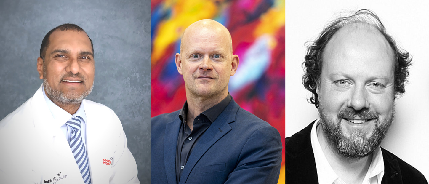 from left: Indrin Chetty, Valery Lemmens and Joost Verhoeff